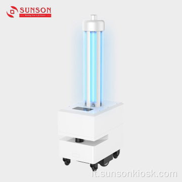 UV šviesos lempos antibakterinis antimikrobinis robotas